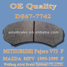 D867 MITSUBISHI Pajero V73 brake pad F